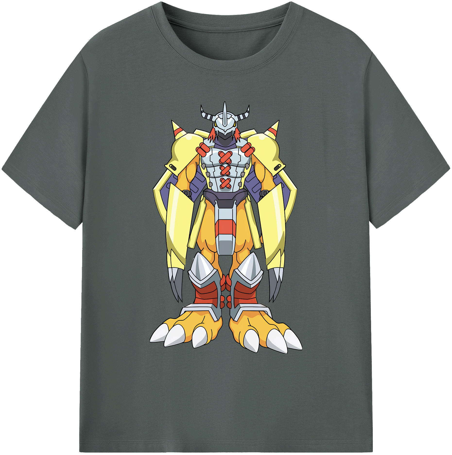 （画像用） Digimon デジタルモンスター/デジモン 綿100％ メンズ半袖Tシャツ｜肌触りやわらか＆通気性